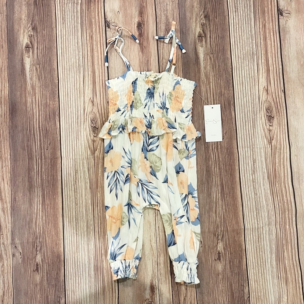 NWT Jessica Simpson Smocked Jumpsuit - 3-6 months